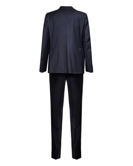 Tagliatore Blue Pinstriped Single-Breasted Suit for men