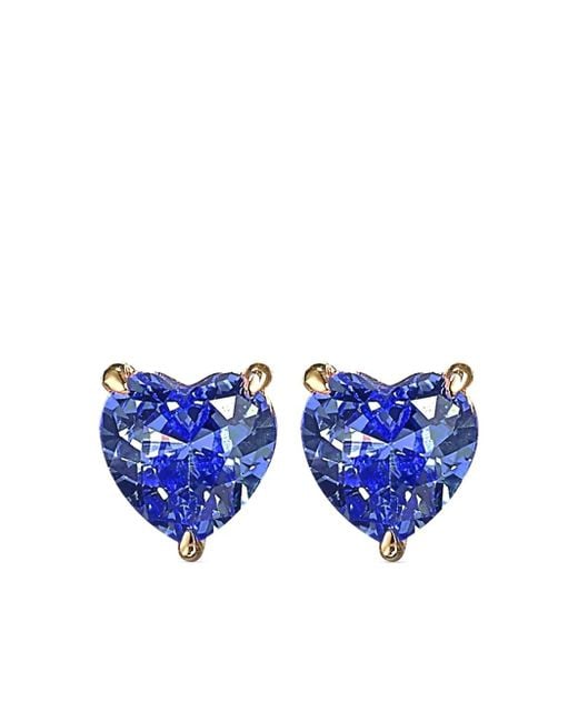 Orecchini Mini A Bottone di Anabela Chan in Blue