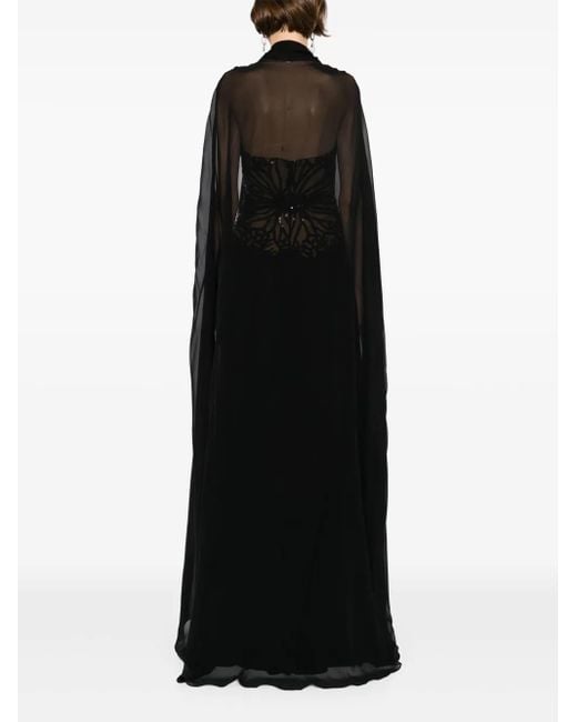 Elie Saab Black Kleid Mit Pailletten
