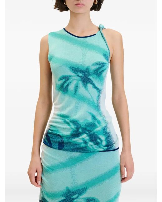Ph5 Green Kozue Window Print Tank Top