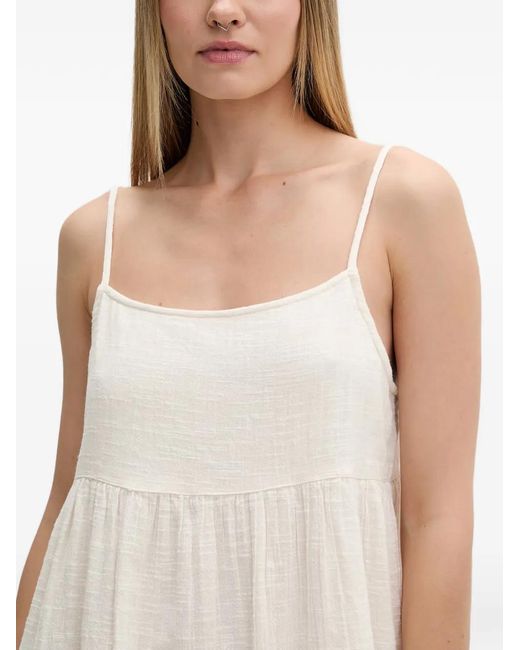 Rip Curl White Tiered Spaghetti-Strap Dress