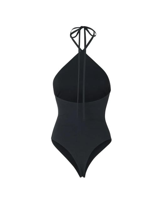 Jacquemus Blue The Bastide Halterneck Swimsuit