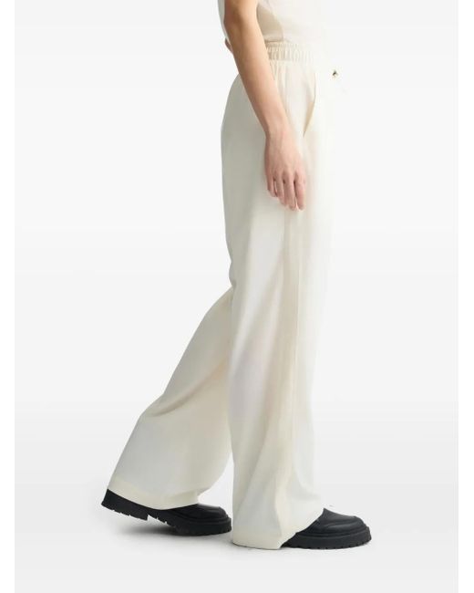 Liu Jo White Logo-Plaque Track Pants