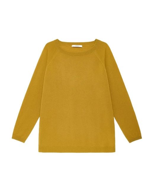 Maliparmi Yellow Long-Sleeve Top