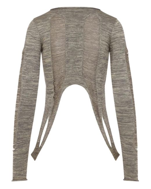 Rick Owens Gray Tanja Ls Top
