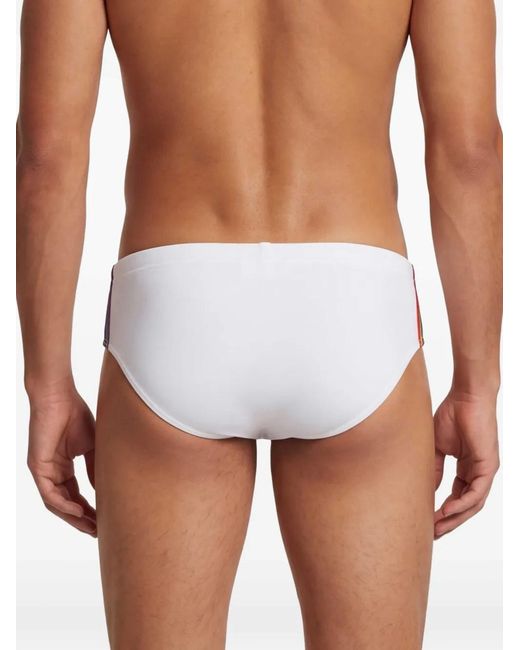 DSquared² White Be Proud Swim Briefs for men