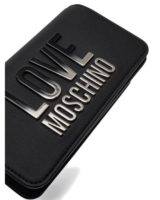 Love Moschino Logo-motif Clutch Bag Black