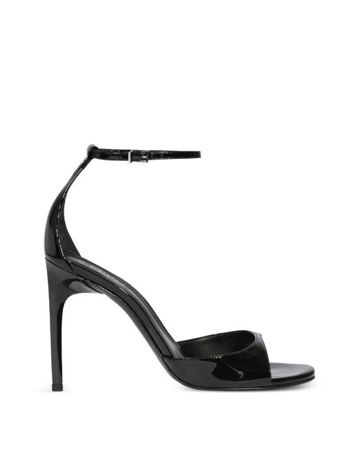 SCHUTZ SHOES Black Ankle-Strap Sandals