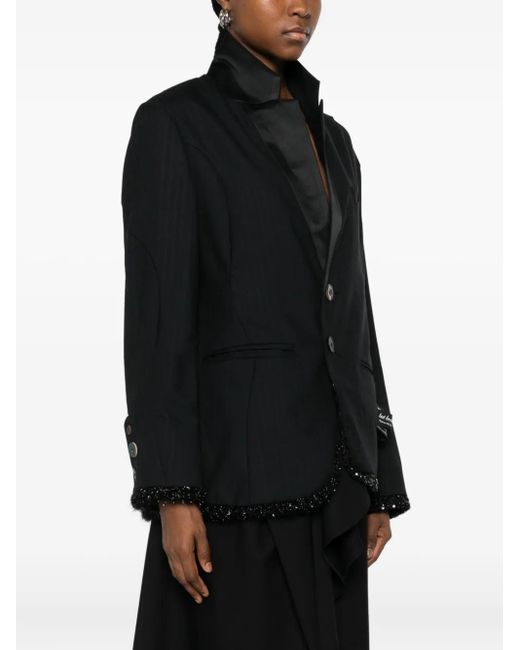 Undercover Black Sequin-Embellished Blazer