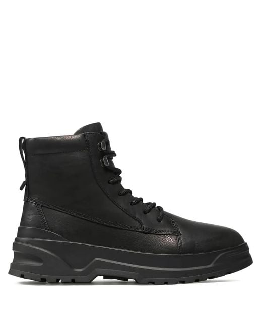 Vagabond Black Isac Lace-Up Platform Boots for men
