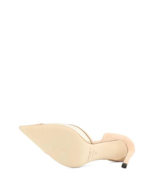 Jimmy Choo Natural Brigitte Mesh-Panel Pumps