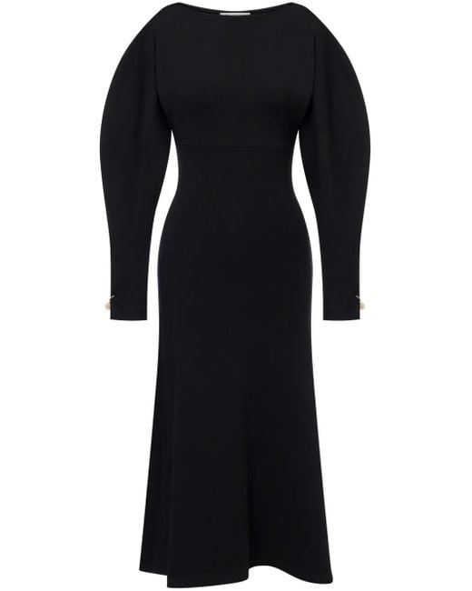 Philosophy Di Lorenzo Serafini Black Dress With Long Sleeves