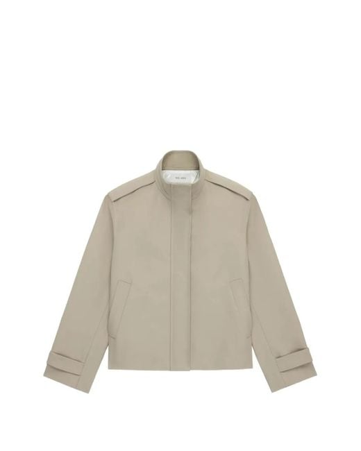 WE-AR4 Natural Split Cropped Jacket