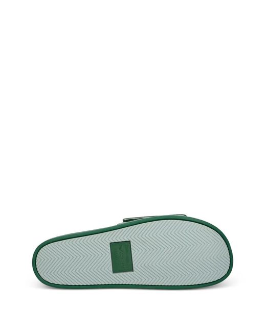 Gant Green Logo-Patch Touch-Strap Slides for men