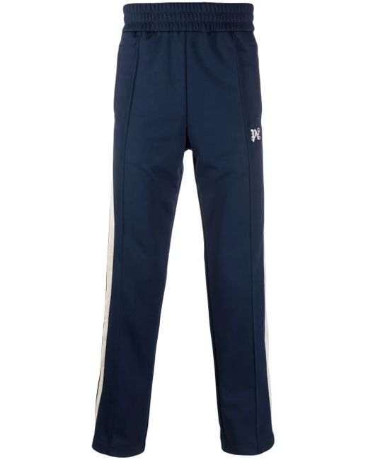 Palm Angels Jogginghose Mit Monogramm-Stickerei in Blue für Herren