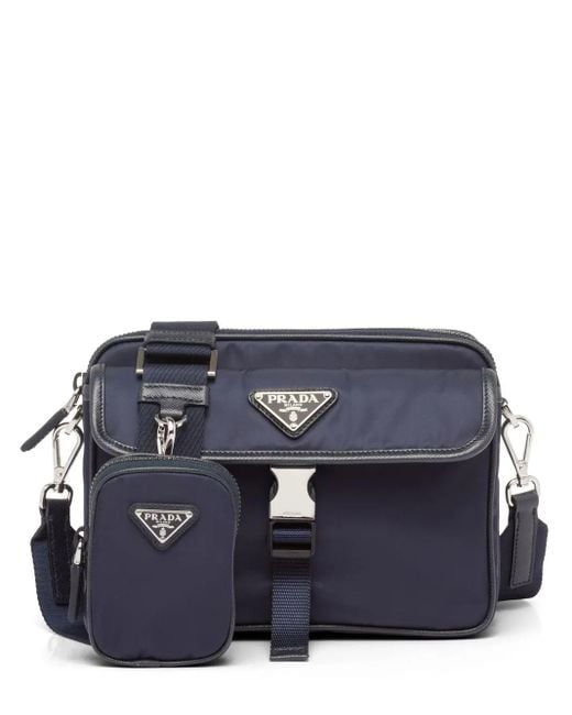 Prada Re-Nylon Crossbodytas in het Blue voor heren