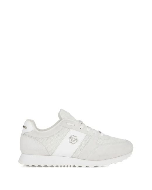 Philipp Plein White Portofino Runner Sneakers