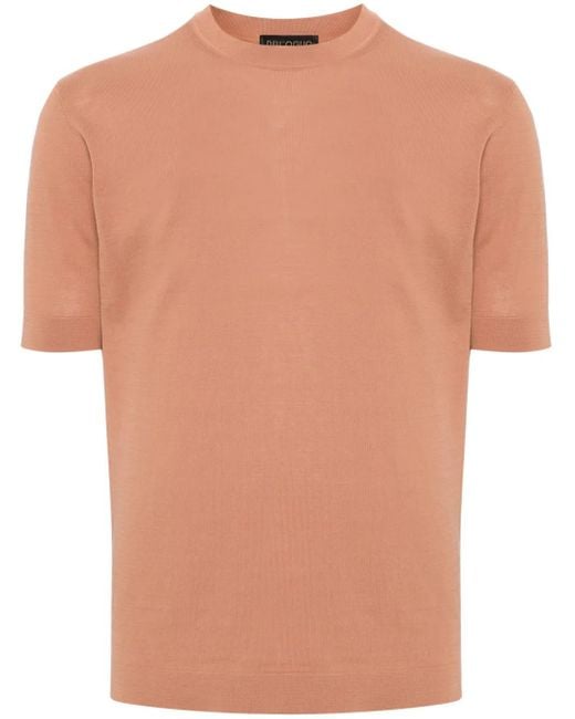 Dell'Oglio White Crew-Neck Cotton T-Shirt for men