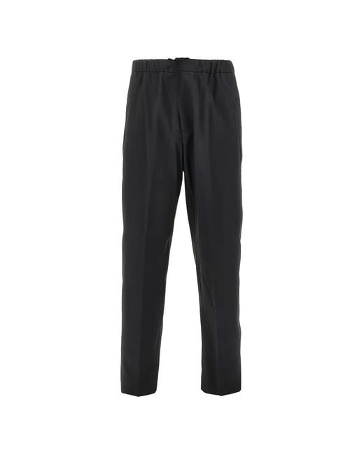 Laminar Black Elasticated-Waist Trousers for men