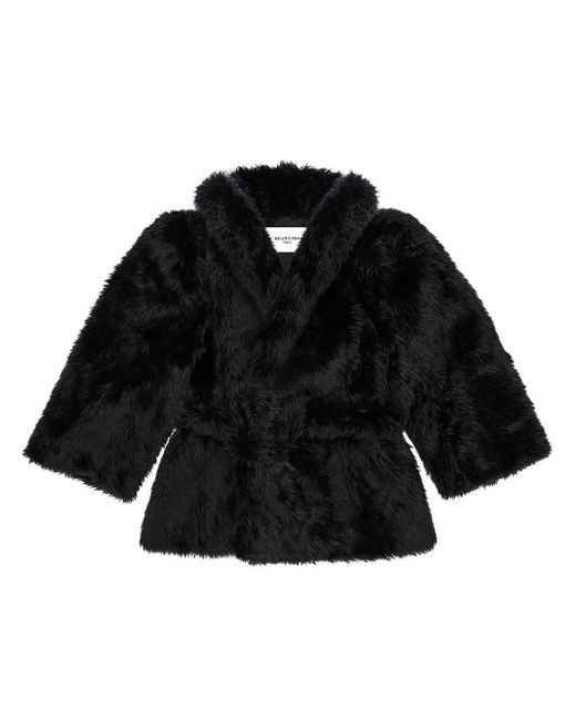 balenciaga fur jacket
