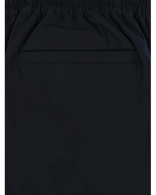 Willy Chavarria Black Logo-Embroidered Elasticated-Waist Trousers for men