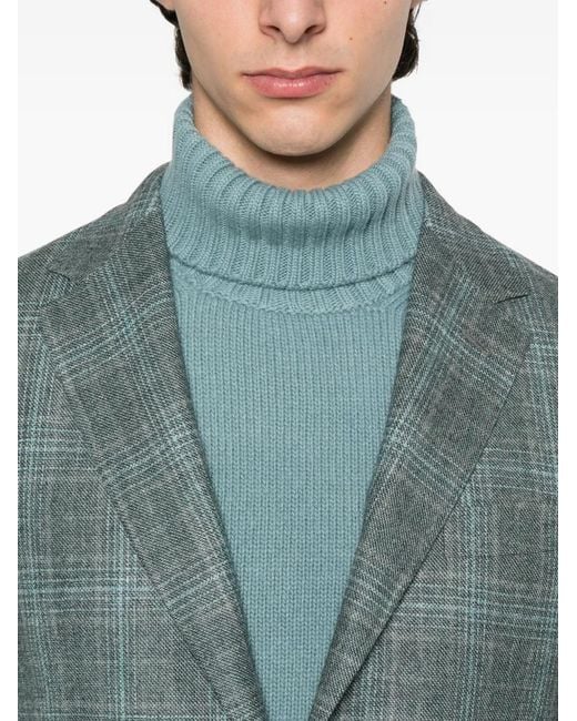Canali Geruite Blazer in het Green voor heren