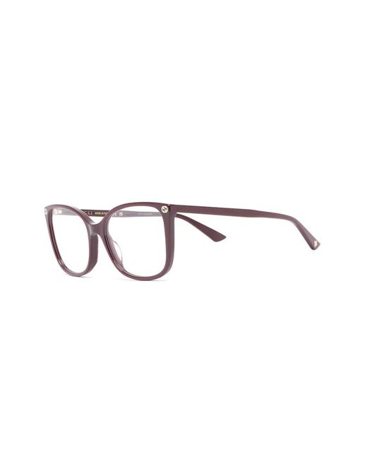 Gucci Brown Cat-Eye Optical Glasses