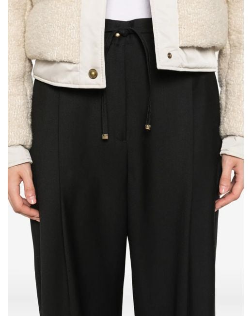 Moncler Black Drawstring Trousers