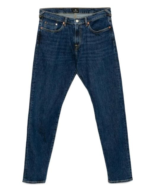 Paul Smith Blue Dark-Wash Tapered Jeans for men