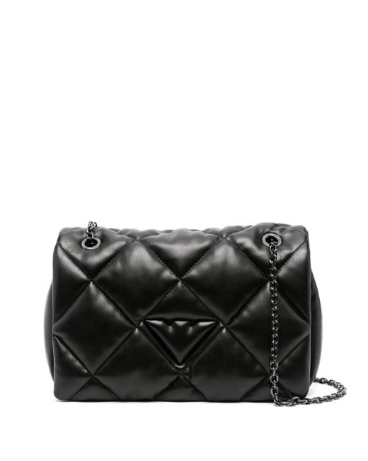 Emporio Armani Black Quilted Shoulder Bag