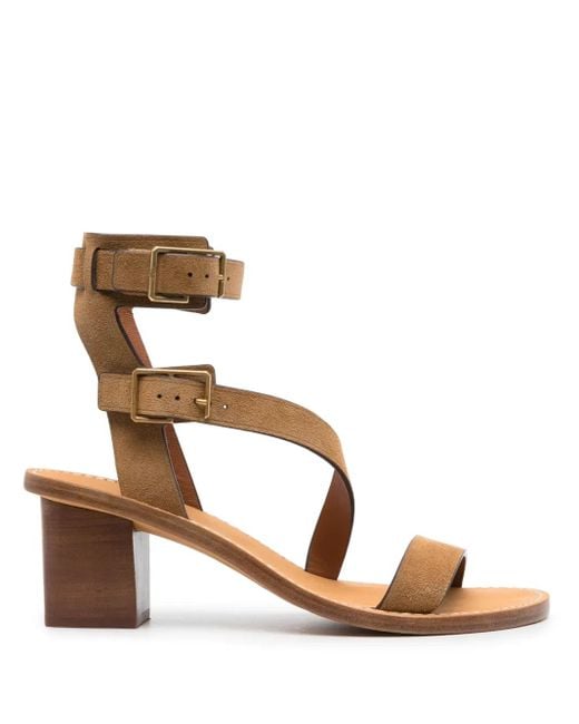Zadig & Voltaire Pink Cecilia Caprese Leather Sandals