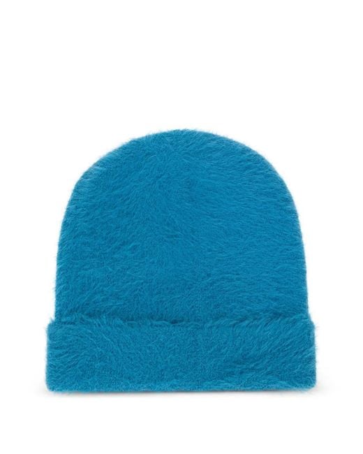 Fendi Blue Bonnet À Patch Logo