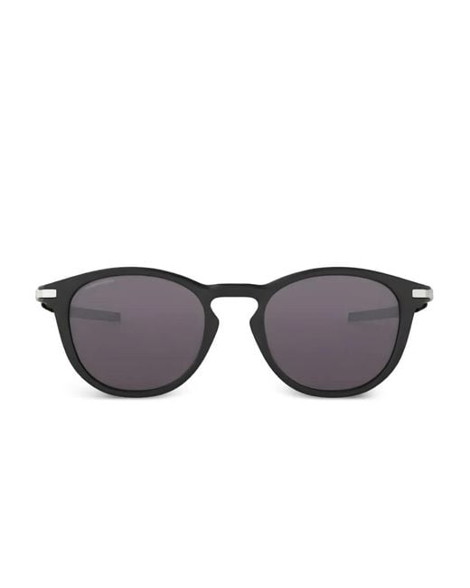 Oakley Gray Pitchman R Round-Frame Sunglasses for men