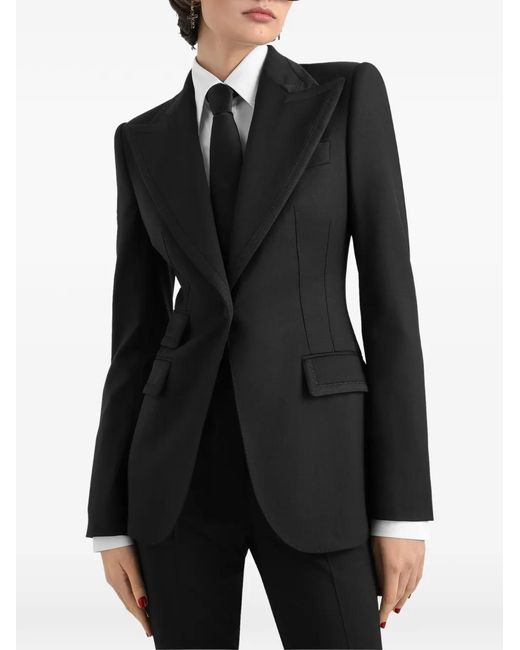 Dolce & Gabbana Black Turlington Single-Breasted Jacket