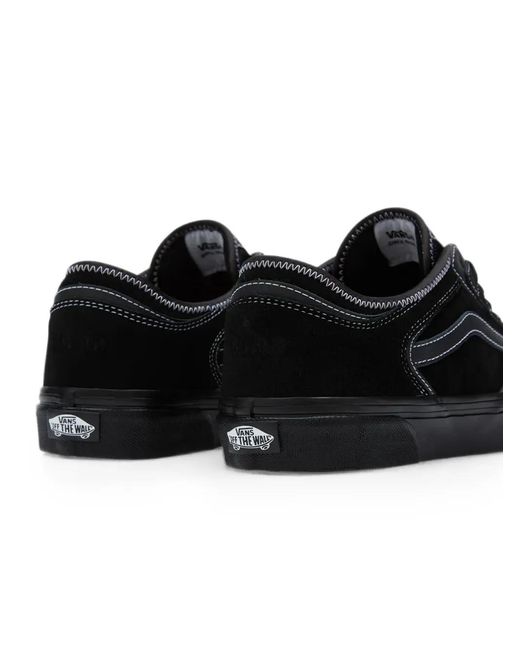 Vans Black Rowley Classic Contrast-Stitch Sneakers