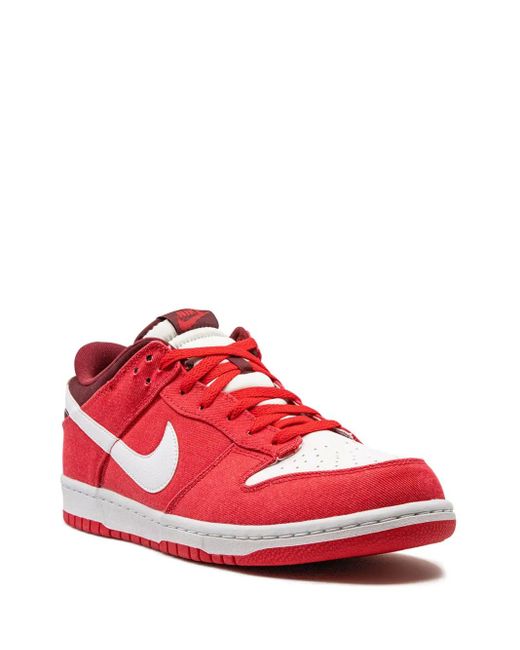 Nike Red Dunk Low "Hyper" Sneakers