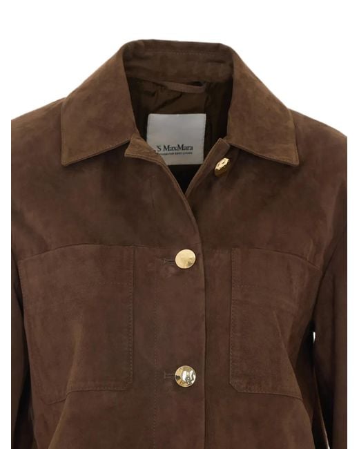 Max Mara Brown Suede Jacket