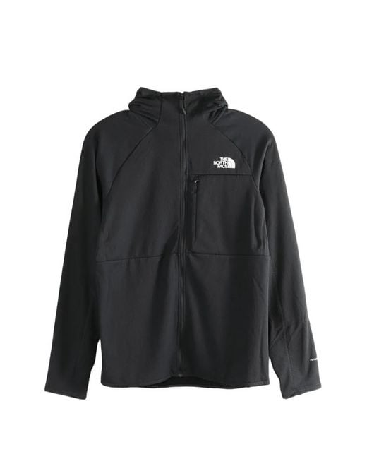 The North Face Black Logo-Embroidered Zip-Fastening Hoodie for men