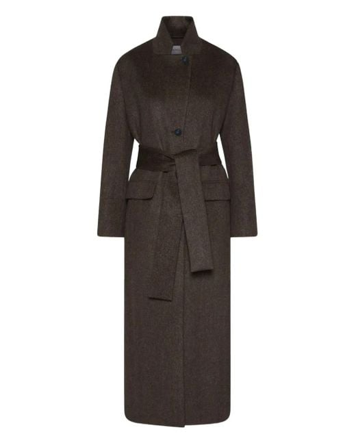 Marella Black Giostro Belted Coat