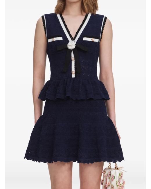 Self-Portrait Blue Dresses