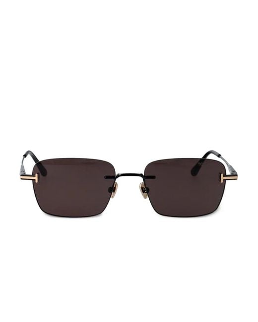 Tom Ford Brown Jake Rectangle Sunglasses for men