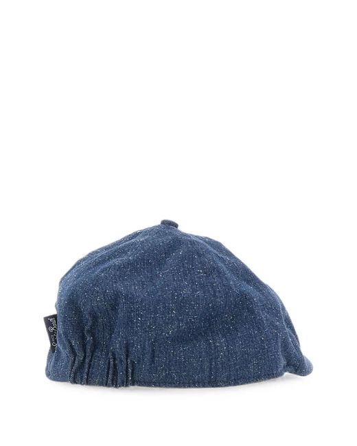 Mc2 Saint Barth Blue Arthur Denim-Effect Cap for men