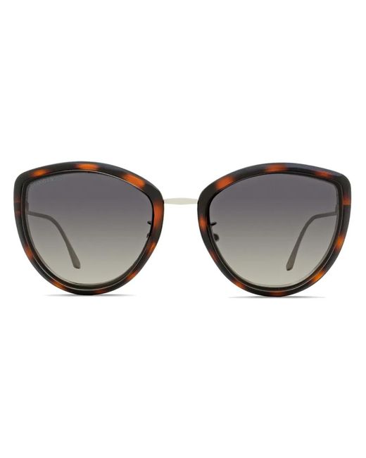 Longines Brown Butterfly-Frame Sunglasses