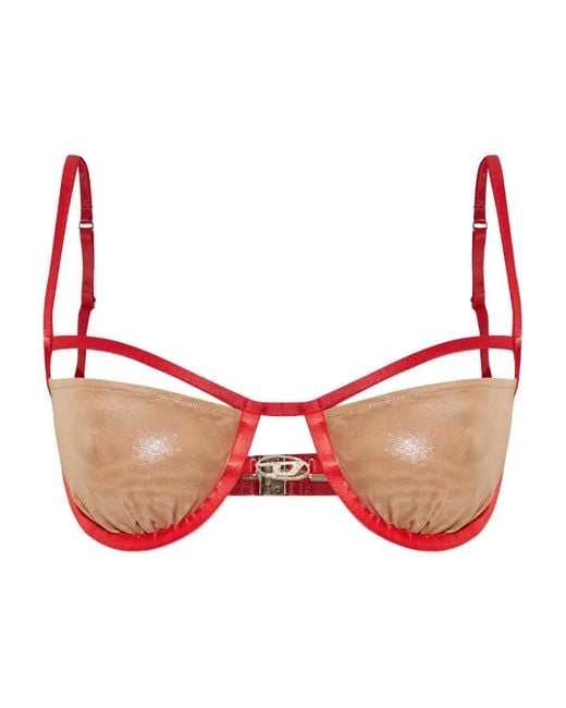 DIESEL Red Balconette Bra