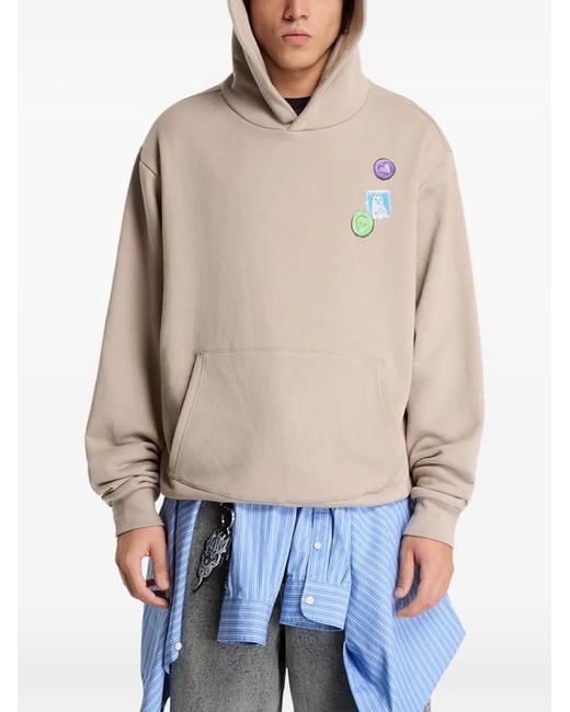 RIPNDIP Blue Vitamins Graphic-Print Hoodie for men