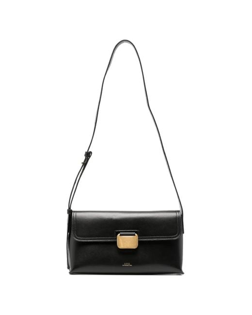 A.P.C. White Small Simone Shoulder Bag