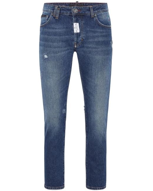 Philipp Plein Blue Skinny Fit Jeans for men