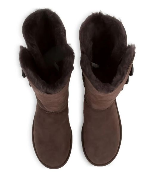 Ugg Brown Bailey Button Triplet Ii "Chocolate" Boots