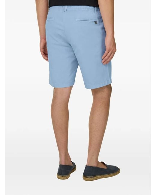 Boggi Blue Stretch Cotton Summer Bermuda Shorts for men