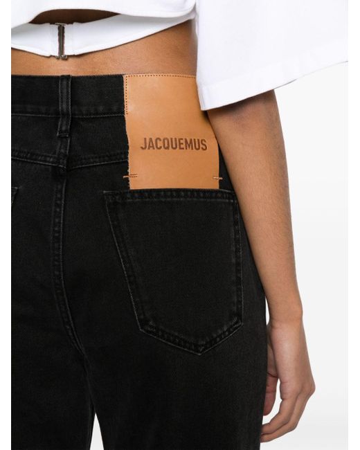 Jacquemus Black Gerade Le De Nimes Droit Jeans